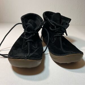 G.H. BASS & CO. Amity Black Suede Leather Booties Boots 9